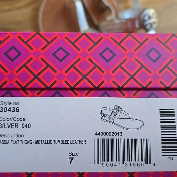 Tory Burch Metallic Silver Sandals - Picture 8 of 8
